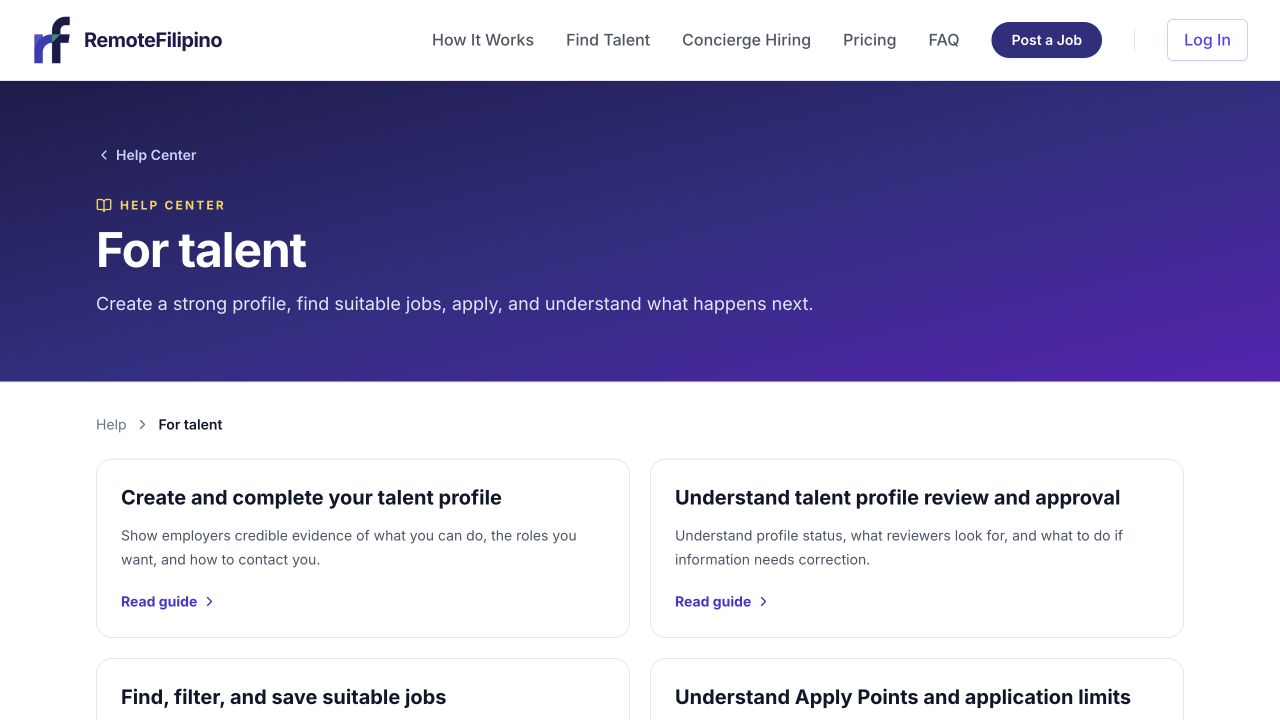 RemoteFilipino talent help collection